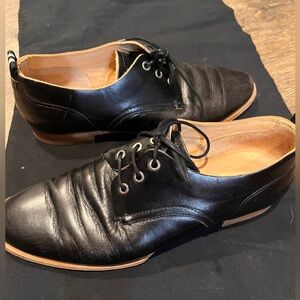 rag & bone Black Leather Derbys